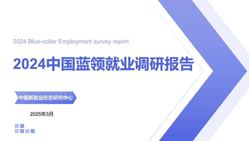 《2024年中国蓝领就业调研报告》